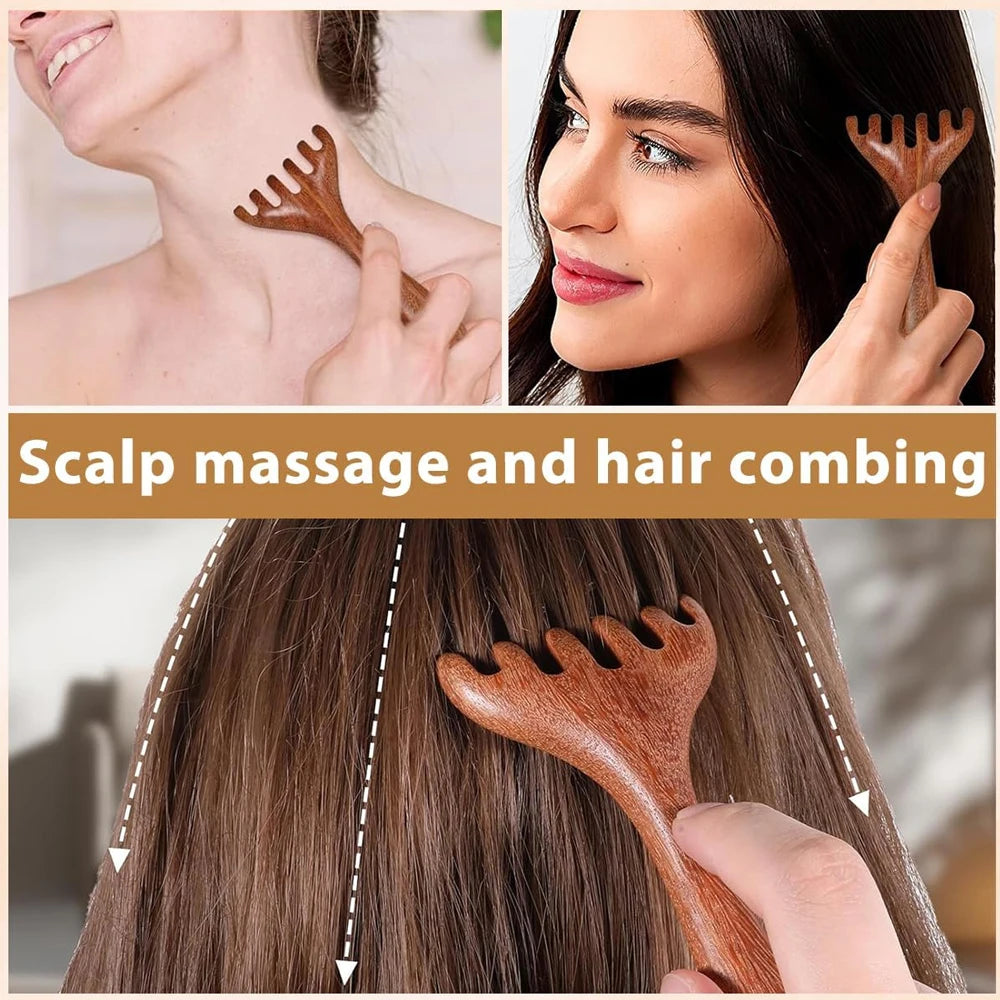 1Pcs Wooden Massage Roller Reflexology Sticks Foot Hand Massage Stick Tools Thai Face Neck Back Waist Massager Trigger Points