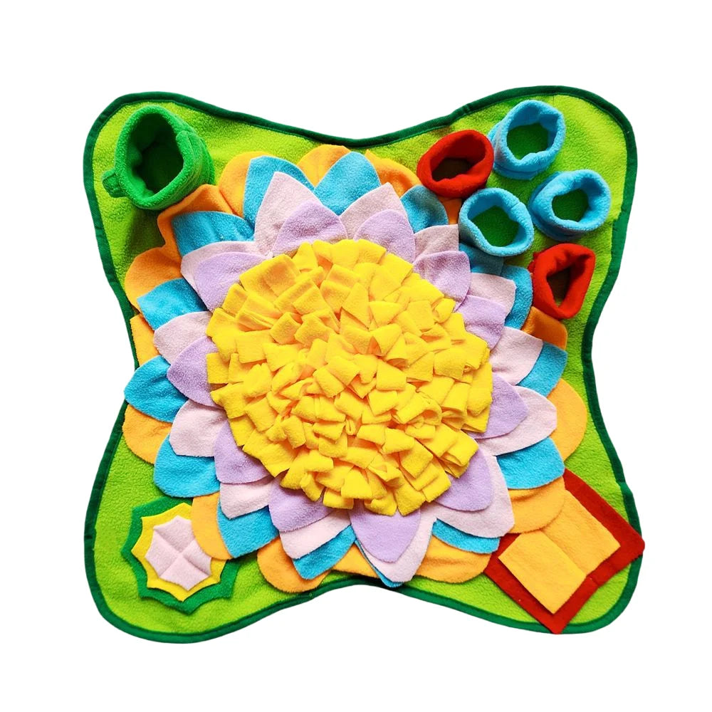 Pet Sniffing Training Mat Dogs Cats Slow Food Mat Educational Stress Relief Bite Resistant Pets Eco-friendly Training Blanket