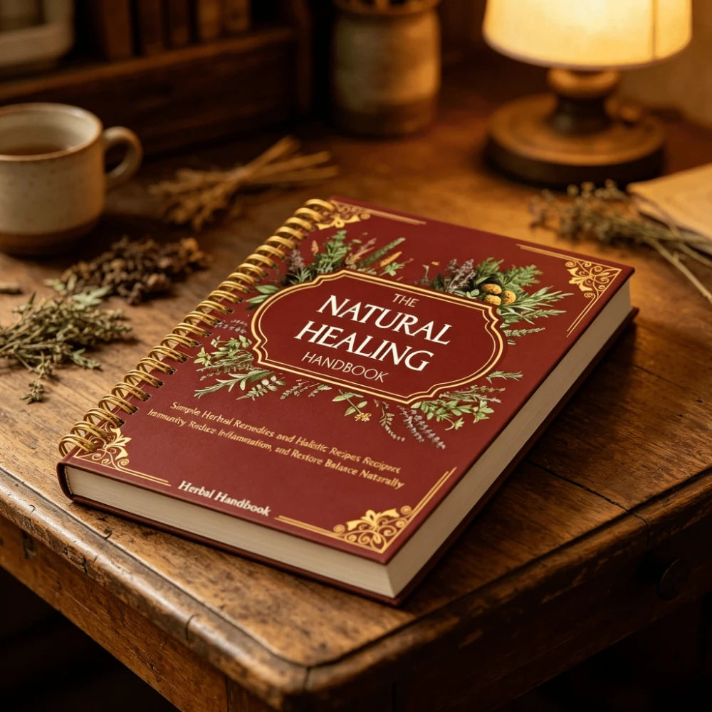 The Natural Healing Handbook English Wellness Lovers Spiral Book Holistic Herbal Wellness Guide Free Shipping