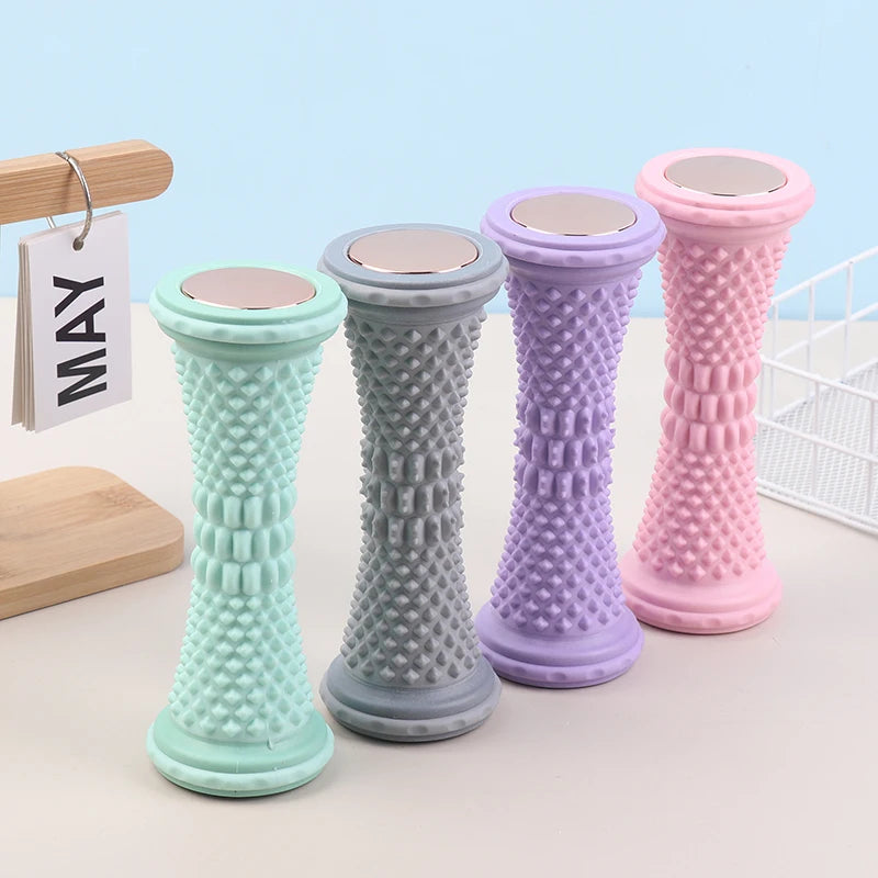 Muscle Relaxation Pain Relief Care Foot Massager Roller Yoga Massage Ball Plantar Fascia Roller Plastic Manual Foot Massager