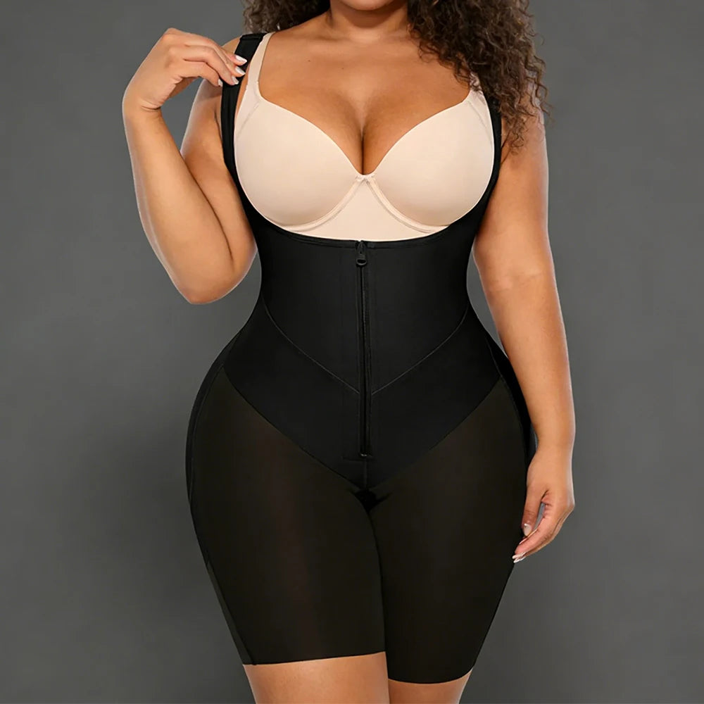 Women's Plus Size High Waist Tummy Control Shapewear Bodysuit for Women Durable High Quality Zipper Body Shaper