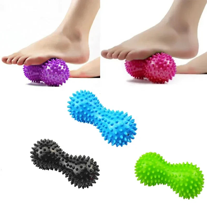 1Pc Peanut Massage Ball Colorful PVC Spiky Massage Ball Muscle Pain Stress Sensory BallFoot Muscle Massager Relaxation