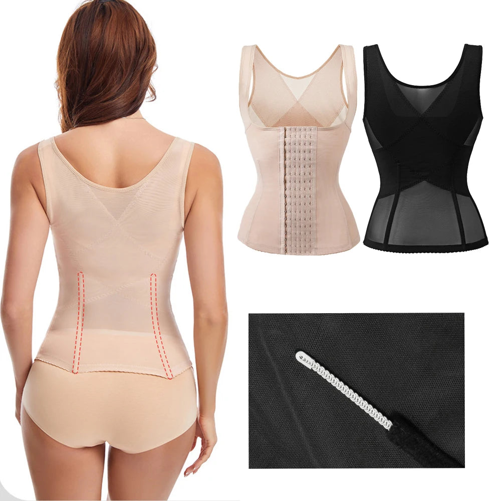 Shapewear Abdomen Control Top for Women Pluse Size High Compression Body Shaping Vest