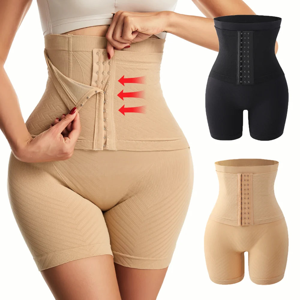 Shapewear for Women Tummy Control Body Shaper Fajas Shorts with Hook Butt Lifter Panties High Waisted Underwear Slimming Panties
