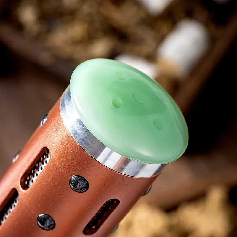 Body Warm Massage Therapy Mildness Jade Facial Massager Moxibustion Beauty Method Rotatable Magnetic Stone Relax Muscles