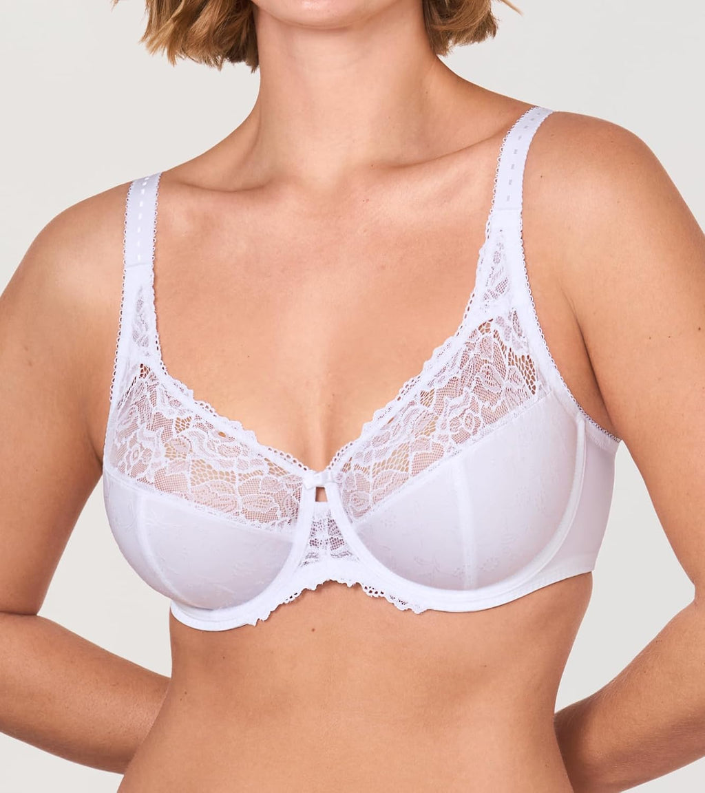 Women'S Minimizer Full Coverage Lace Bras | Underwire, plus Size, No Padding Unlined, Classic