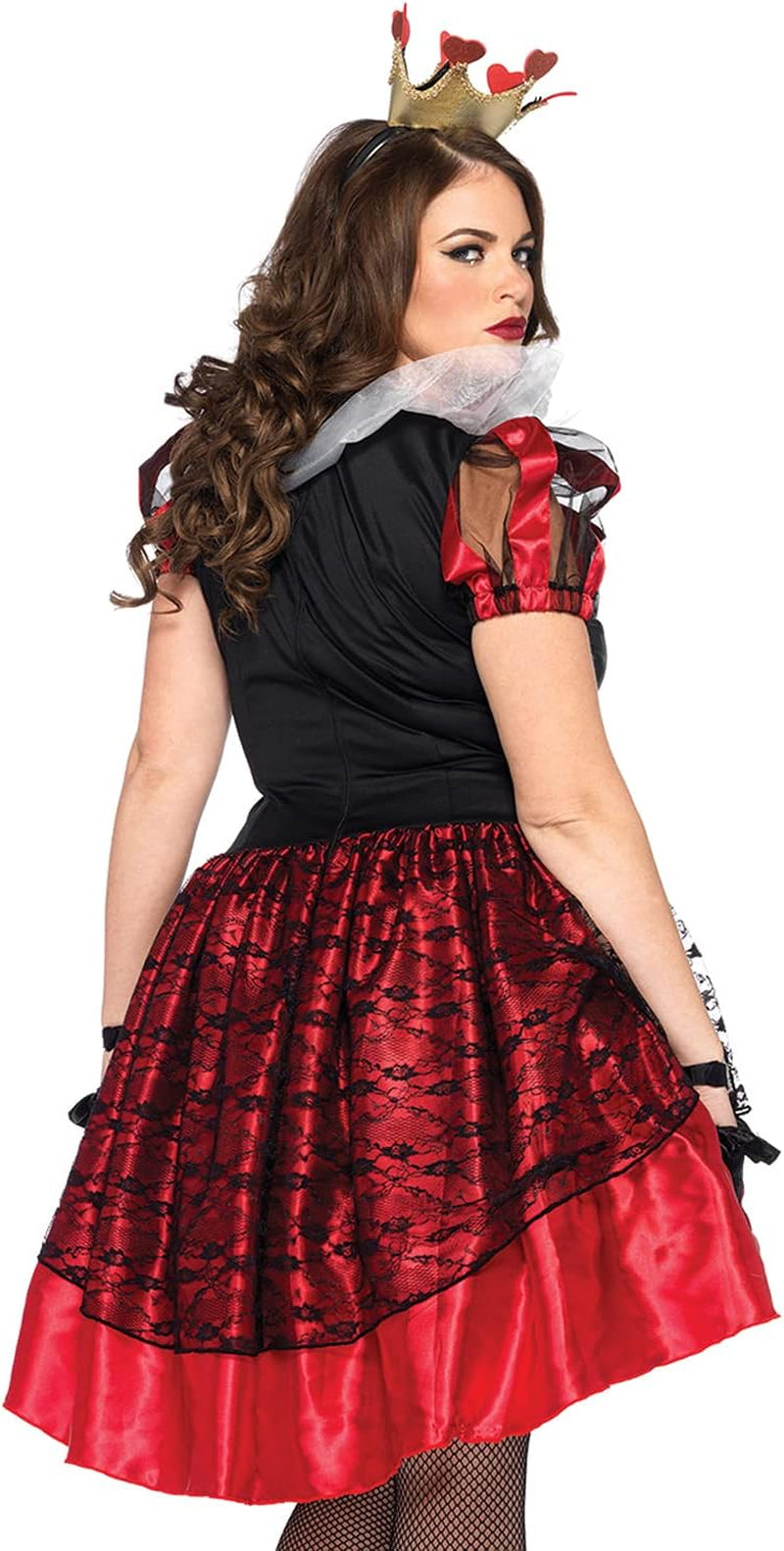Women'S Plus-Size 2 Piece Royal Red Queen Costume