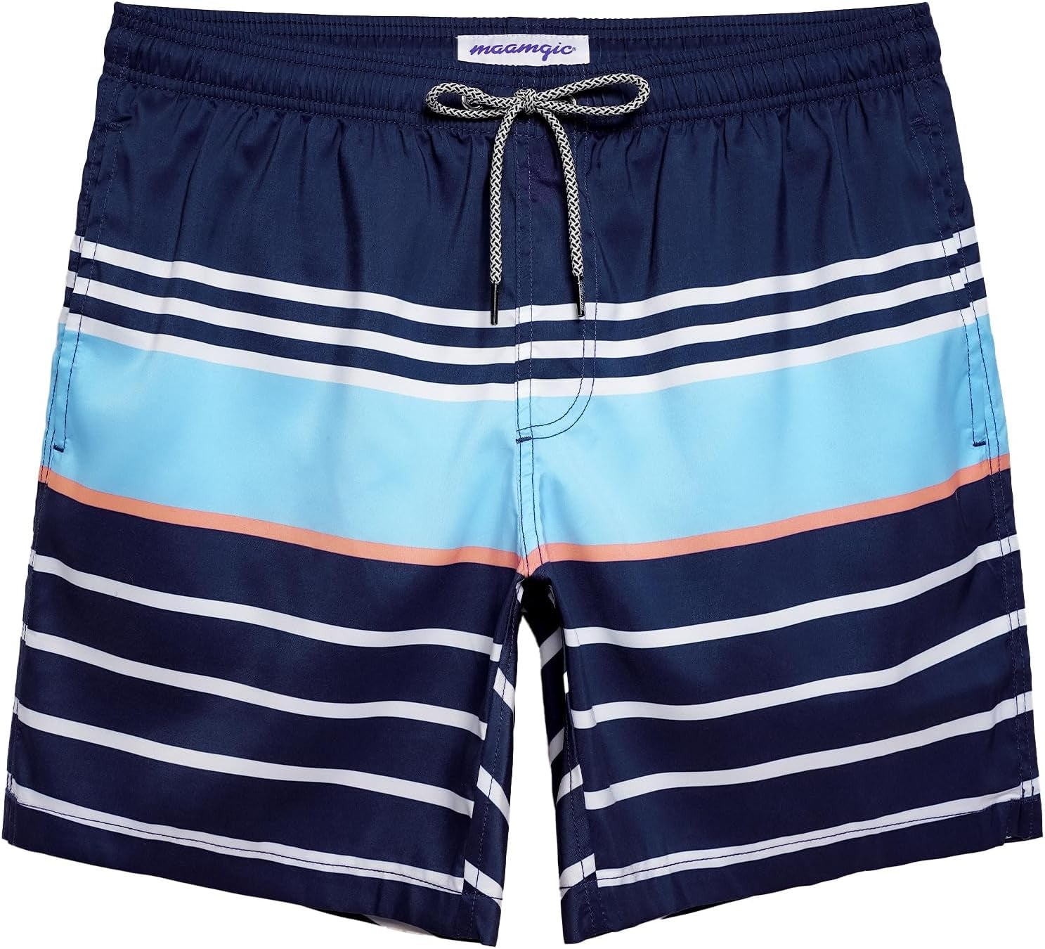 Mens Swim Trunks Quick Dry Swim Shorts with Mesh Lining Funny Swimwear Bathing Suits 7Inch