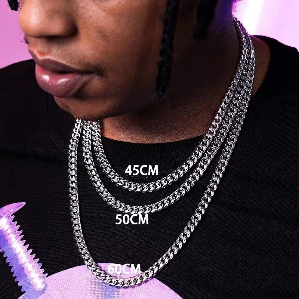 Cuban Link Chain Non-Fading Titanium Steel Necklace